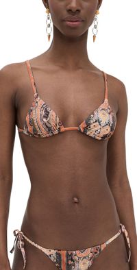 Isabel Marant Feride Bikini Top Orange 42
