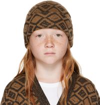 Acne Studios Kids Brown Tiles Beanie