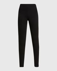 Zip-Cuff Viscose Leggings