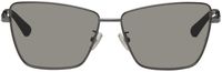 Bottega Veneta Gunmetal Classic Square Sunglasses