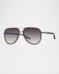 Men's Cani Acetate and Titanium Aviator Sunglasses