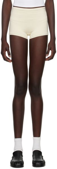 ÉTERNE Short blanc à taille haute