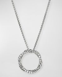 Petite Pave Infinity Pendant Necklace with Diamonds