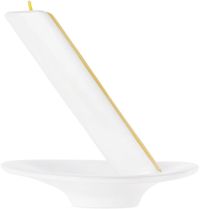 Clément Boutillon Ensemble de chandelier et bougie blanc