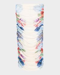 Kennah Ruched Midi Skirt