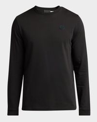 Men's Cotton Graffiti Logo Long-Sleeve T-Shirt