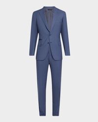 Men's Stripe Modern Fit Two-Piece Suit
