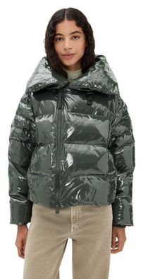 Rains Alta Vision Short Puffer Jacket Swamp L
