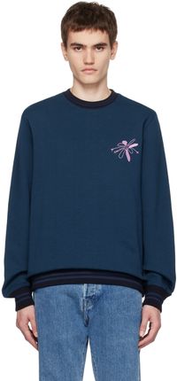 PS by Paul Smith Navy Flower Sweatshirt