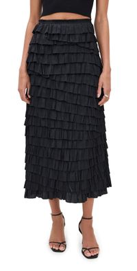 Ulla Johnson Eloise Layered Skirt Noir 00