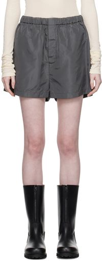 Rier Gray Drawstring Shorts