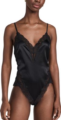 Fleur du Mal Venus Lace Teddy Black S