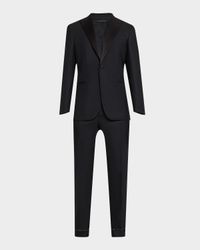 Men's Tailored Wool Barathea Tuxedo