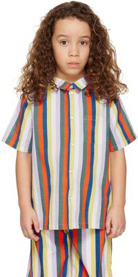 maed for mini Kids Multicolor Rainbow Rhino Shirt