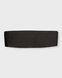 Men's Pleated Silk Cummerbund