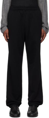 AURALEE Pantalon de survêtement noir en molleton