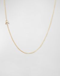 14k Yellow Gold Mini Letter Necklace