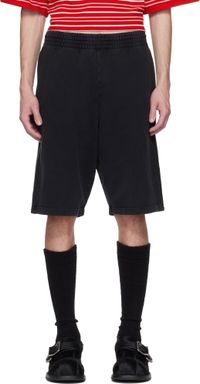 Martine Rose Black Logo Shorts