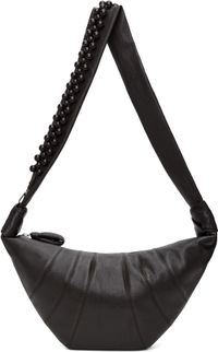 LEMAIRE Brown Pearls Medium Croissant Bag