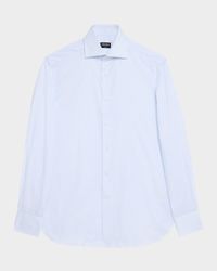 Men's Trecapi Cotton Multi-Stripe Dress Shirt