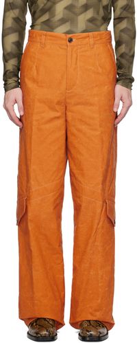 Dries Van Noten Pantalon cargo ample orange