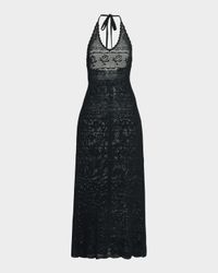 Cillian Pointelle Knit Maxi Dress