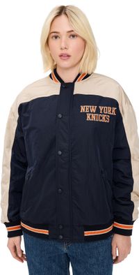 Terez Double Yoke Bomber Jacket Knicks/Navy L