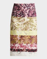 Stan Printed Midi Skirt