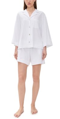 Petite Plume Pima Olivia Short Set White XL