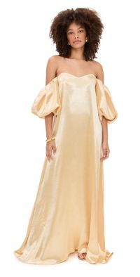 CAROLINE CONSTAS Palmer Gown Champagne L
