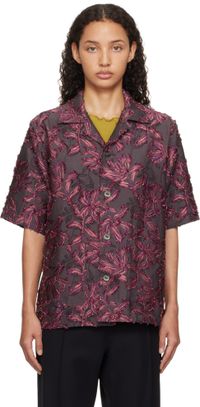 NEEDLES Purple Cabana Shirt