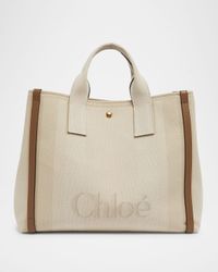 Large Carry Tote Bag in Jacquard Canvas