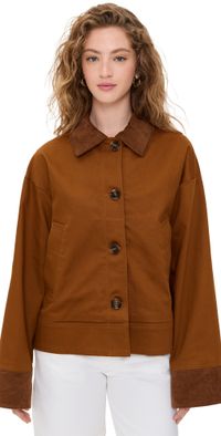 Barbour Abbey Casual Jacket Rust Brown 6