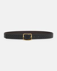 Reverso Intrecciato Calfskin Leather Belt