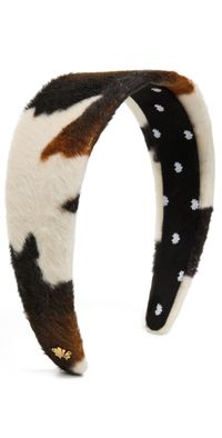 Lele Sadoughi Brigitte Faux Cowhide Headband Cedar One Size