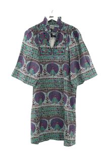 Antik Batik - Seconde Main - Robe en coton - Taille M - Vert