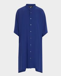 Collarless Kaftan Shirt (Very Long Length)