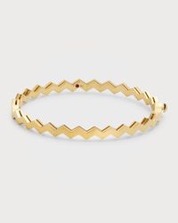 18K Yellow Gold Bangle, 48x58mm