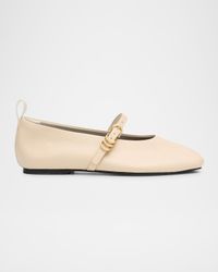 Spire Leather Mary Jane Ballerina Flats