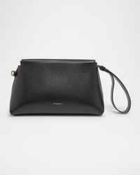 Day Wristlet Pouch Bag in Grain Leather