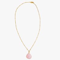 Ginandger - Collier quartz rose - Taille Unique - Rose