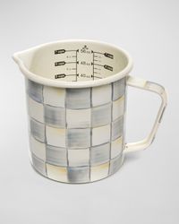 5.75" Sterling Check Enamel 7-Cup Measuring Cup