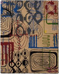 MAKI RUGS Beige & Multicolor Entirety Rug