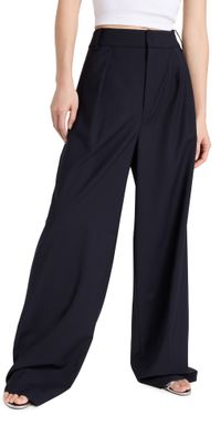 Tibi Tropical Wool Stella Pants Navy 4