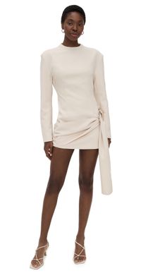 Lioness Martini Long Sleeve Mini Dress Eggnog M