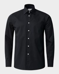 Men's Signature Diagonal Twill Slim Fit Dress Shirt