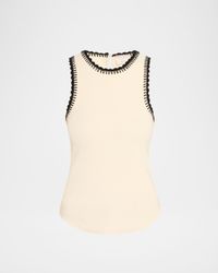 Lizzie Crochet-Trim Tank Top