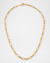 Golden Dreams 18K Yellow Gold Oval Link Stations Necklace