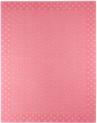 Versace Pink Allover Polka Dot Bath Towel