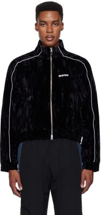 Martine Rose Blouson de survêtement écourté noir